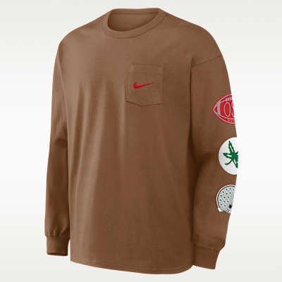Ohio State Academic Max90 Pocket Men's Nike College Long-Sleeve T